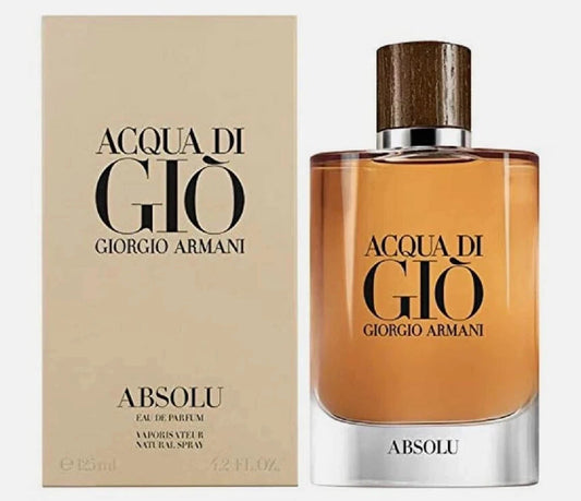 Giorgio Armani Acqua Di Gio Absolu (4.2 Oz / 125 ML) Eau De Parfum Spray *Sealed